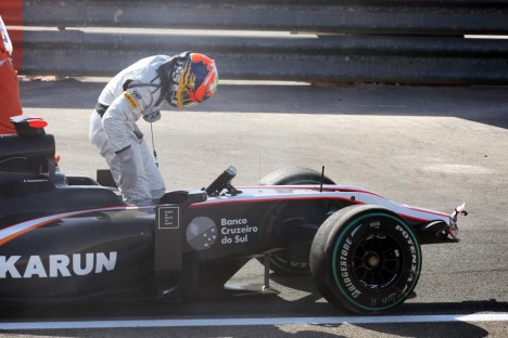 Chandhok fik en meget spag debut - men mangler stadig at få lov til at køre
